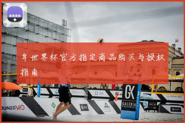 年世界杯官方指定商品购买与授权指南